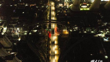 实拍！烟台最大、三层互通！港城西大街互通立交今日通车