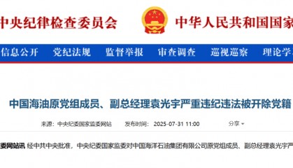 打虎！两大央企原高管，同日被处理