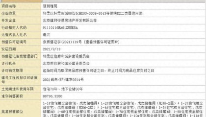 北京建工璟玥林汐入市3年去化三成，二期“土地已抵押”