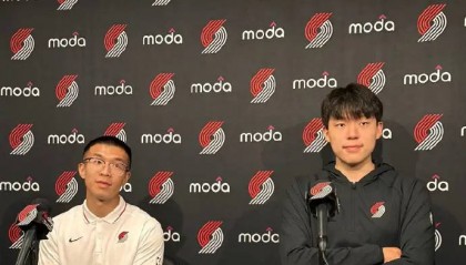 杨瀚森称英语每天都在进步 利拉德：他真的很会打球