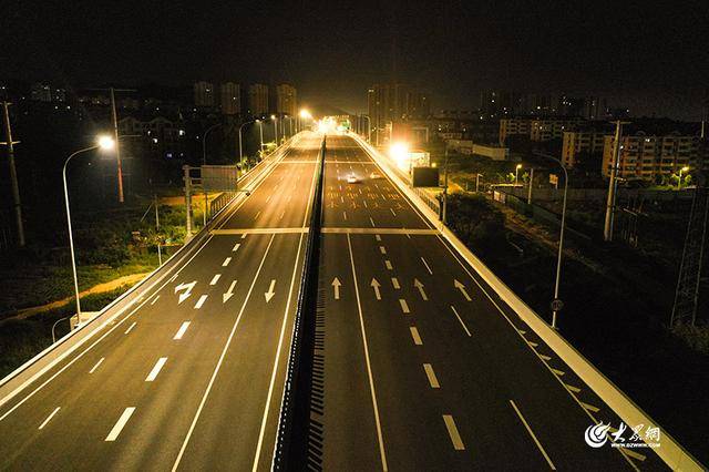 实拍！烟台最大、三层互通！港城西大街互通立交今日通车