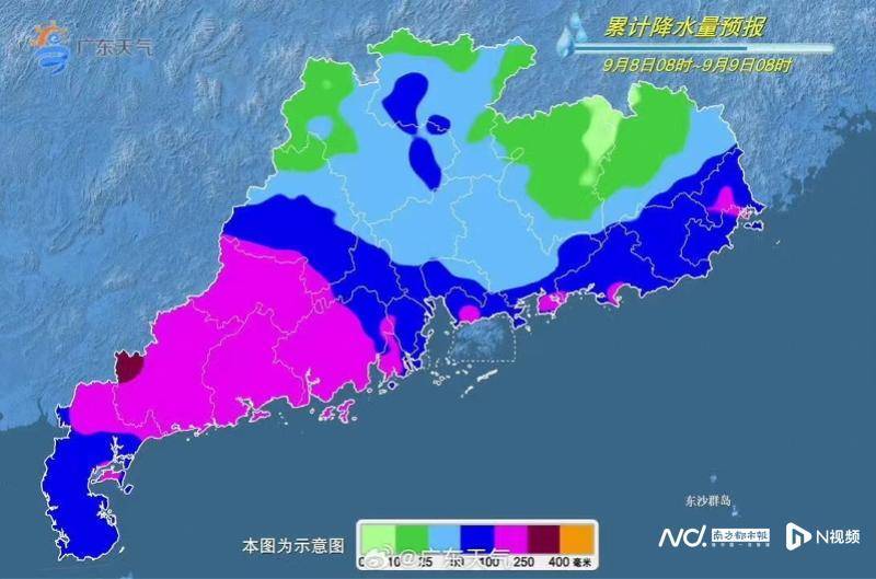 台风“塔巴”将正面袭击广东，惠州两地台风蓝色预警信号生效