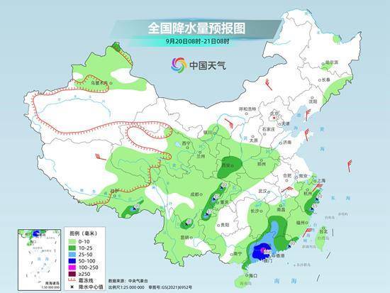 华西等地仍有持续降雨 台风“米娜”影响华南 全国天气一览
