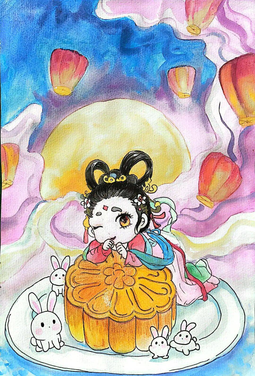 福满中秋！这份来自小画师的中秋祝福，请查收 ——