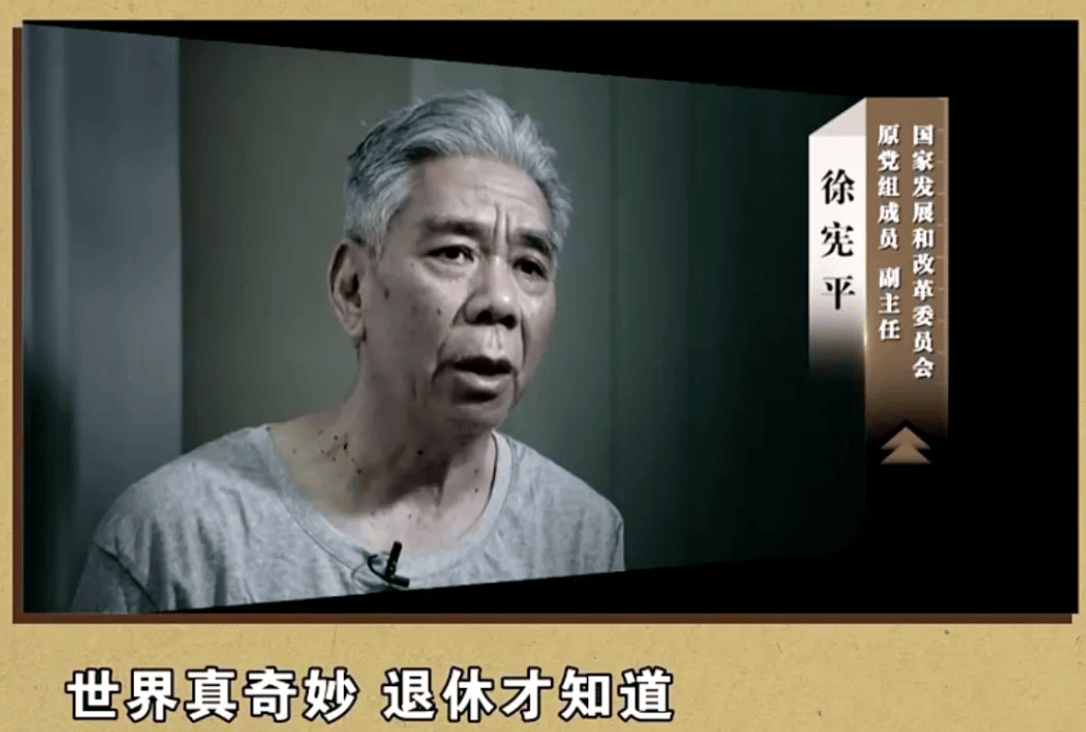 “世界真奇妙，退休才知道”，副部级徐宪平1月12日晚将在中纪委专题片出镜
